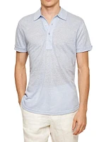 Sebastian Linen Polo Shirt