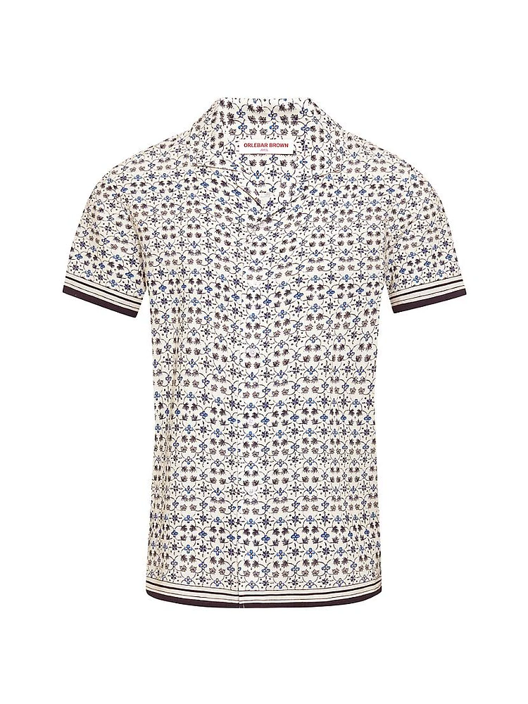 Hibbert Floral Linen & Cotton-Blend Camp Shirt