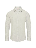 Giles Linen Button-Front Shirt