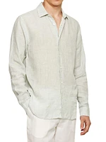 Giles Linen Button-Front Shirt