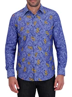 Bankroll Jacquard Button-Front Shirt