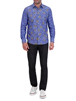 Bankroll Jacquard Button-Front Shirt