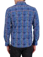 Oasis Abstract Button-Front Shirt