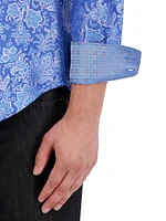 Floral Brocade Silk-Blend Shirt