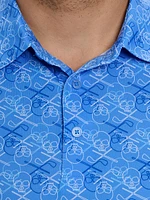 Iron Skull Knit Polo Shirt