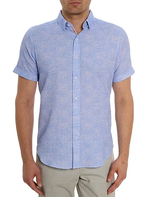 Reid Cotton Button-Front Shirt