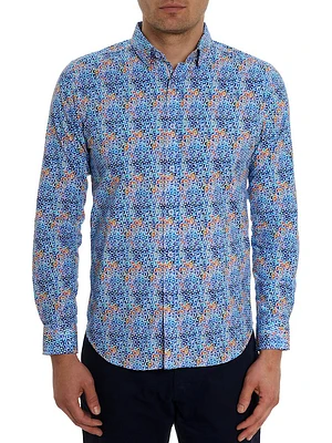 Venlow Geometric Cotton Shirt