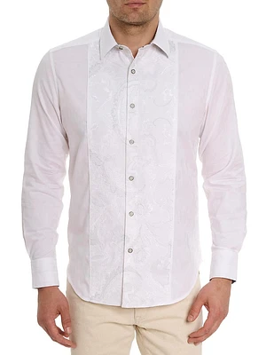 Clarion Cotton Button-Front Shirt