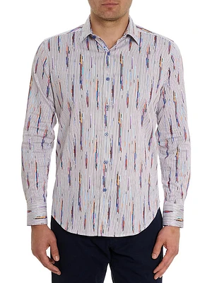 Shipping Lines Floral Button-Front Shirt