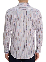 Shipping Lines Floral Button-Front Shirt