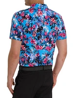 Island Time Graphic Polo Shirt