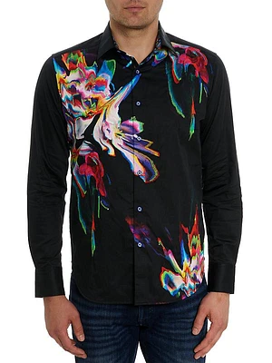 Aurora Graphic Button-Front Shirt