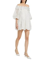 Nava Embroidered Off-the-Shoulder Minidress