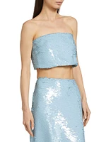 Jupiter Sequined Bandeau Top