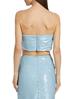 Jupiter Sequined Bandeau Top