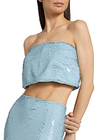 Jupiter Sequined Bandeau Top