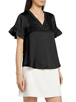 Linnea Silk V-Neck Blouse