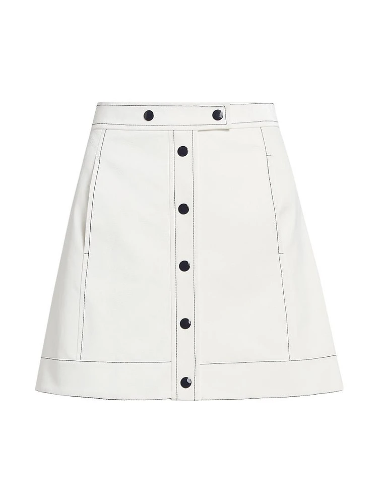 Ciara Topstitch Miniskirt