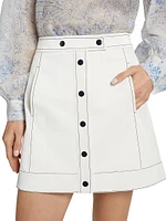 Ciara Topstitch Miniskirt