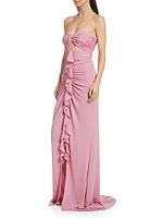 Jenna Strapless Ruffled Gown