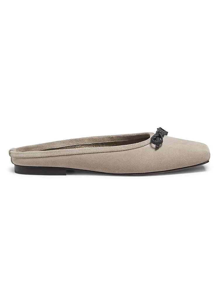 Suede Ballet Flats