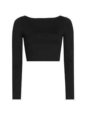 Boatneck Crop Top