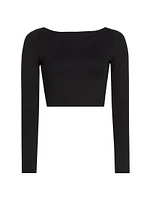 Boatneck Crop Top