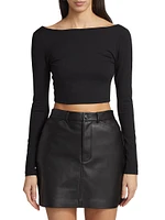 Boatneck Crop Top