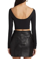 Boatneck Crop Top