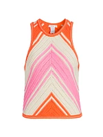 Chevron Cotton Crochet Tank