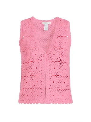 Cotton Crochet Vest