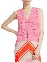 Cotton Crochet Vest