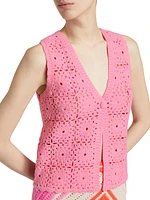 Cotton Crochet Vest