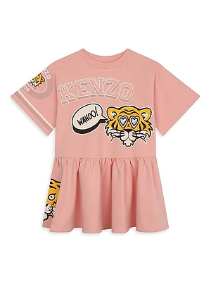 Little Girl's & Girl's Graphic Cotton Dress
