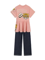 Little Girl's & Graphic Cotton Dress