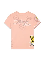 Little Girl's & Tiger Comic Graphic T-Shirt