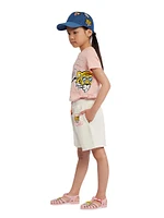 Little Girl's & Tiger Comic Graphic T-Shirt