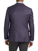 COLLECTION Plaid Stretch Wool Sport Coat