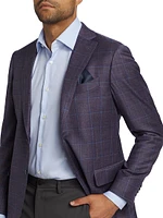 COLLECTION Plaid Stretch Wool Sport Coat