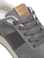 Logo-Embellished Leather Sneakers