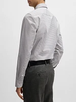 Slim-Fit Shirt Easy-Iron Structured Stretch Cotton