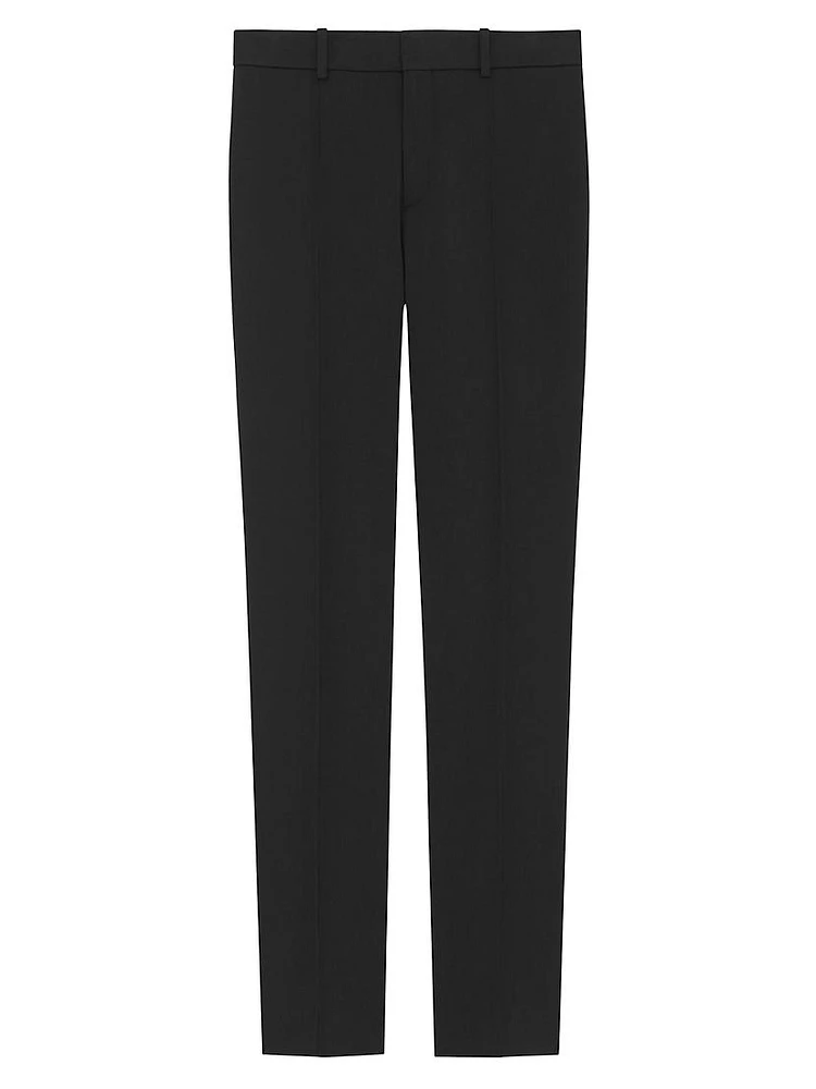 Low-Rise Pants Stretch Gabardine