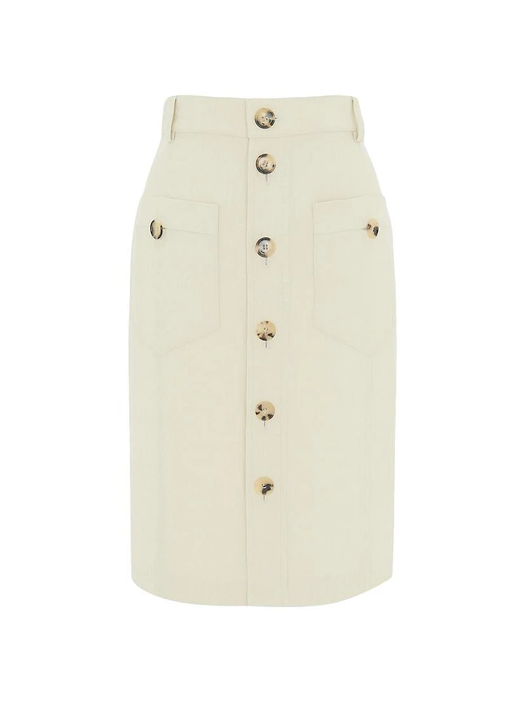 Saharienne Mini Skirt Canvas