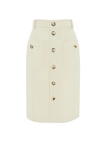 Saharienne Mini Skirt Canvas