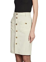 Saharienne Mini Skirt Canvas