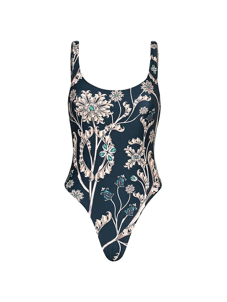 Alma Gema Floral One-Piece Swimsuit