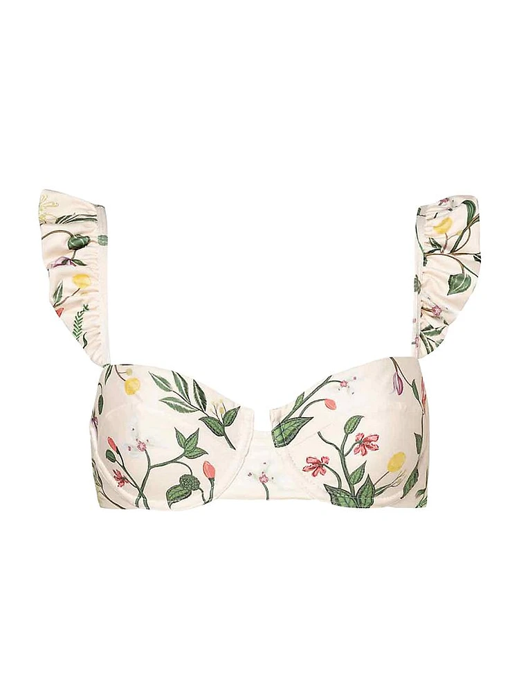 Alma Kiwi Cultivo Floral Bikini Top