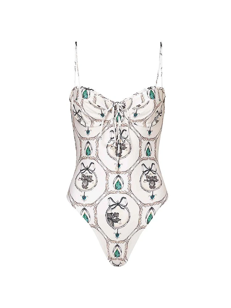 Alma Ebano Alhaja Printed One-Piece Swimsuit