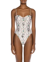 Alma Ebano Alhaja Printed One-Piece Swimsuit