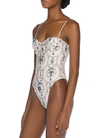 Alma Ebano Alhaja Printed One-Piece Swimsuit